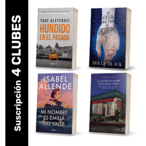 Pack suscripción x4 - Clubes Thriller + Fantasy + Romántica + Sorpresa