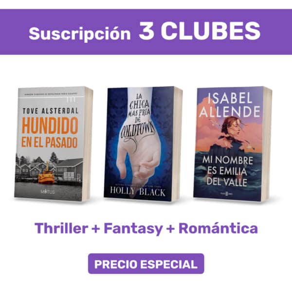 Pack suscripción Thriller + Fantasy + Romántica
