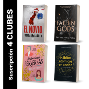 Pack suscripción x4 - Clubes Thriller + Fantasy + Romántica + Sorpresa