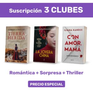 Pack suscripción x3 - Clubes Romántica + Sorpresa + Thriller